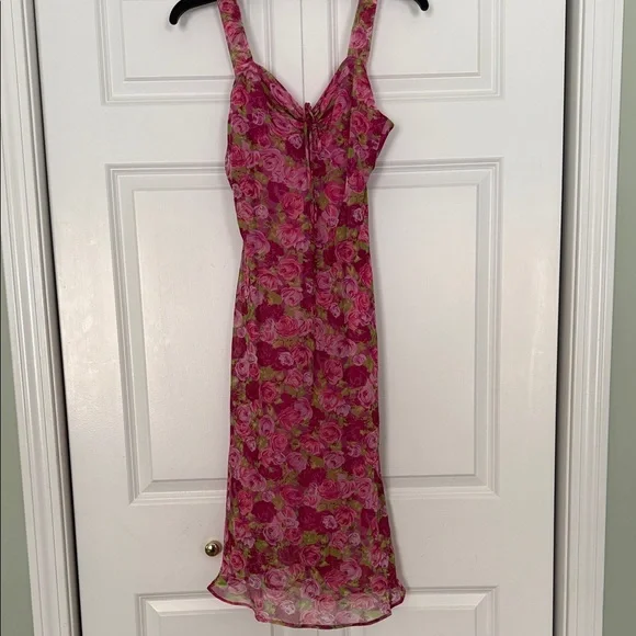 red satin homecoming dress Short Ruffle Satin Homecoming Dress with Shoulder Ties Red / 14
